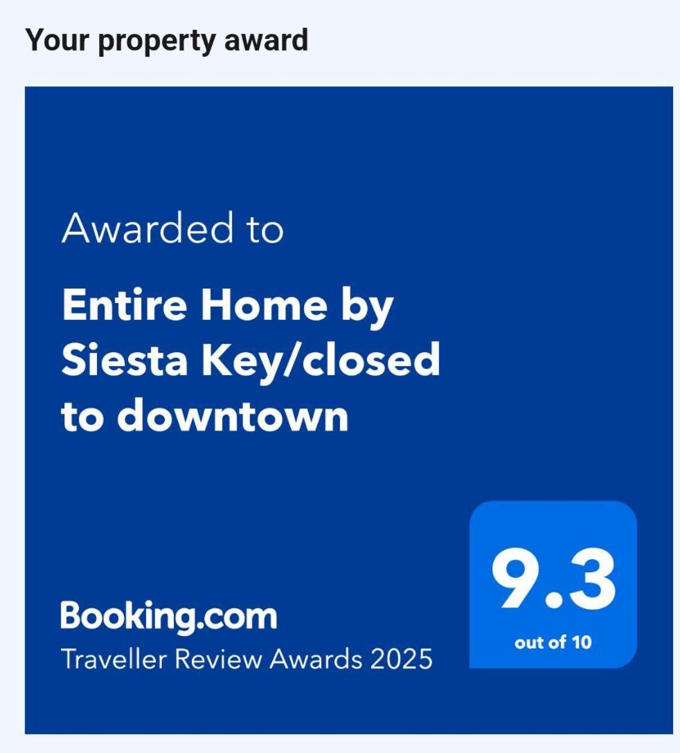 Entire Home By Siesta Key/Closed To Downtown Сарасота Екстериор снимка